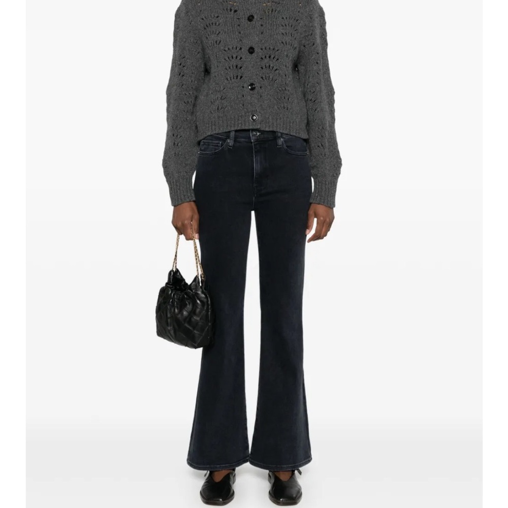 Frame Denim Dark Crop/ Mini boot Flare Jeans